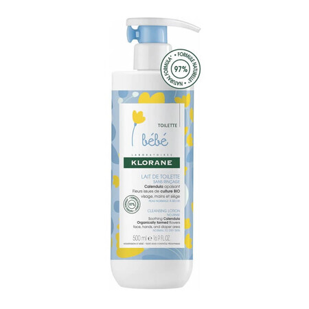 Lait de toilette pour bébé, 500 ml, Klorane Bebe