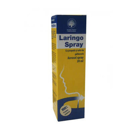 Laringo spray cu Propolis și ulei de Gălbenele, 20 ml, Sia Silvanols