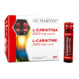 L-Carnitine liquide 2000 mg, 20 flacons, Marnys