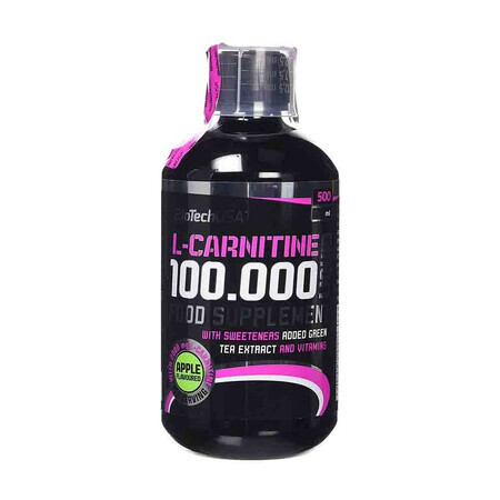 L-Carnitine 100 000 Cerise liquide, 500 ml, Biotech USA