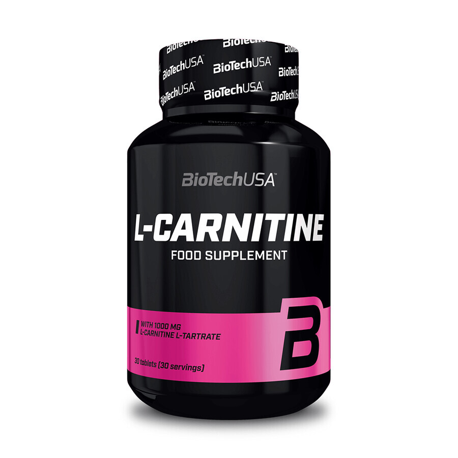 L-Carnitine 1000 mg, 30 comprimés, BioTech USA