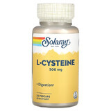 L-Cystéine 500mg Solaray, 30 gélules, Secom