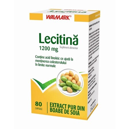 Lecitină 1200 mg, 80 capsule, Walmark