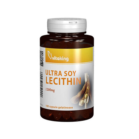 Lécithine Forte 1200 mg, 100 gélules, VitaKing