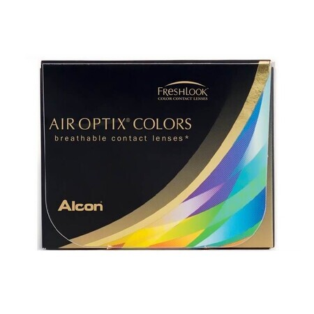 Lentilles de contact cosmétiques Air Optix Colors, Turquoise, 2 lentilles, Alcon