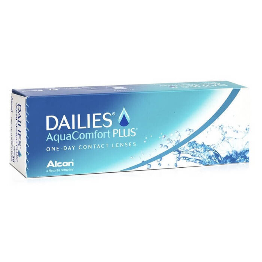 Lentilles de contact Dailies Aqua Comfort Plus, -0.50, 30 pièces, Alcon
