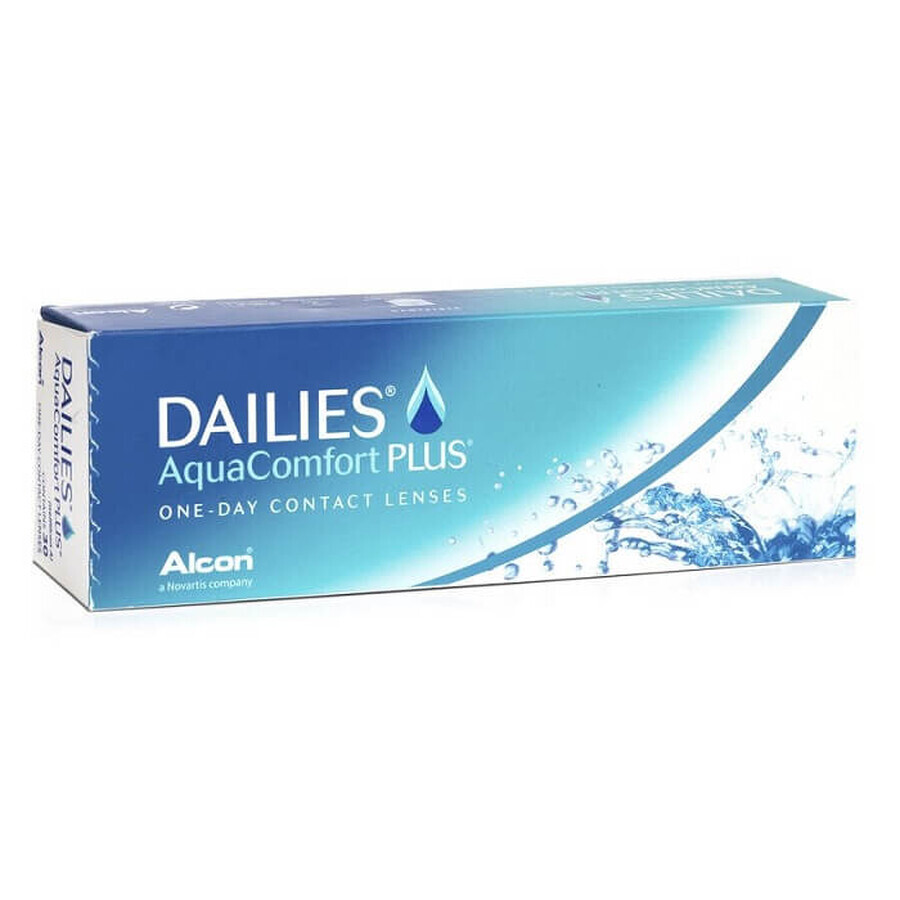 Lentilles de contact Dailies Aqua Comfort Plus, -2.25, 30 pièces, Alcon