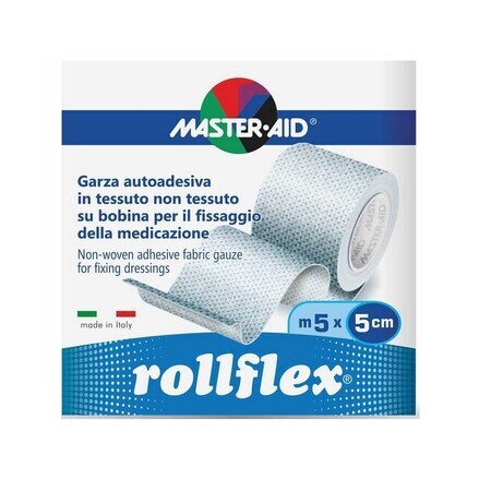 Master-Aid Rollflex Garza Autoadesiva 5m x 5cm 1 Pezzo
