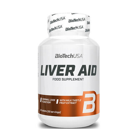Liver Aid, 60 comprimés, BioTech USA