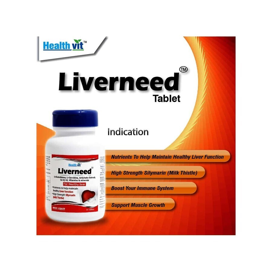 Liverneed complexe hépatoprotecteur, 30 comprimés, EsVida Pharma