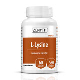 L-Lysine 550 mg, 60 gélules, Zenyth