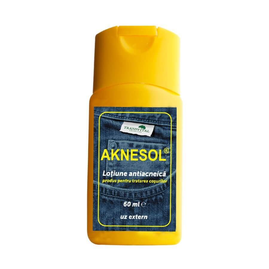 Aknesol lotion anti-acné, 60 ml, Transvital