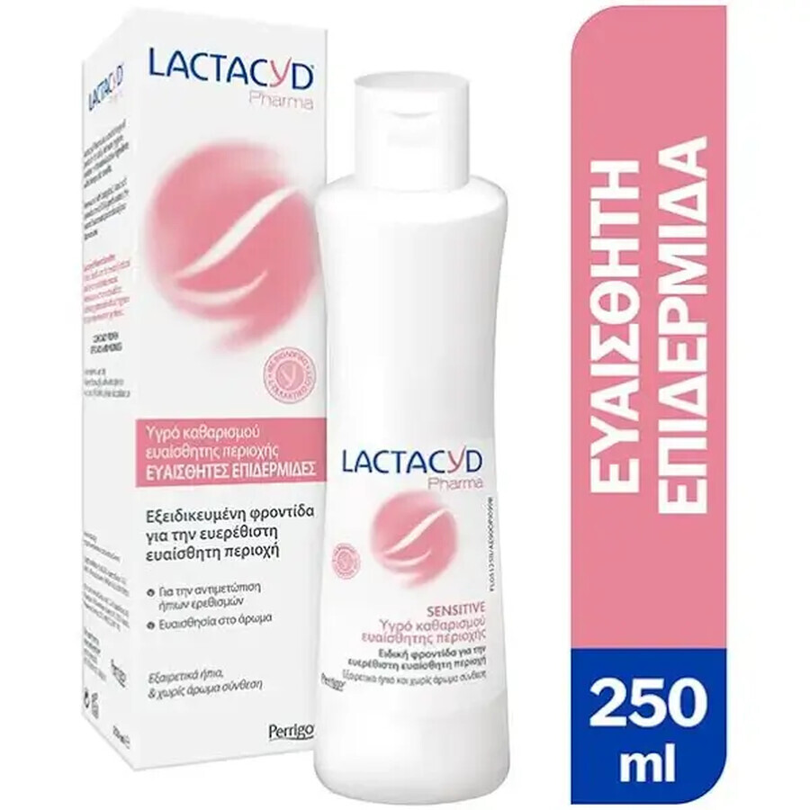 Loción íntima Sensitive Lactacyd, 250 ml, Perrigo