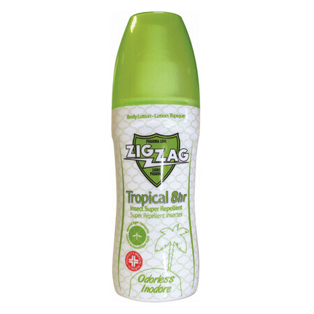 Lotion corporelle contre les moustiques Tropical Inodore, 100 ml, Zig Zag