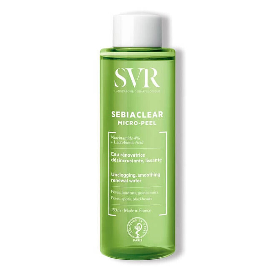 SVR Sebiaclear - Micro-Peel Acqua Dermatologica Levigante e Purificante, 150ml