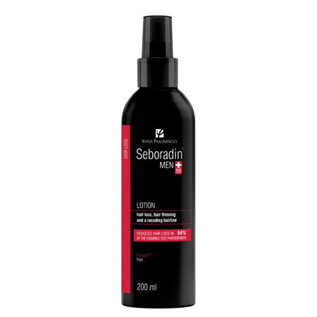 Lotion pour hommes contre la chute et l'éclaircissement des cheveux Seboradin Men, 200 ml, Lara