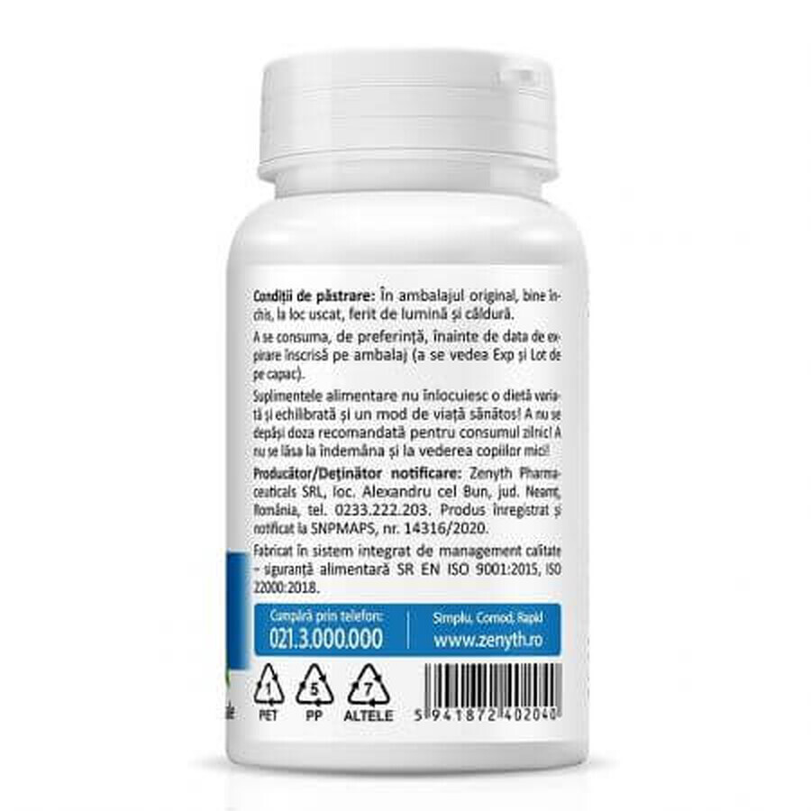 L-teanina 100 mg, 30 capsule, Zenyth