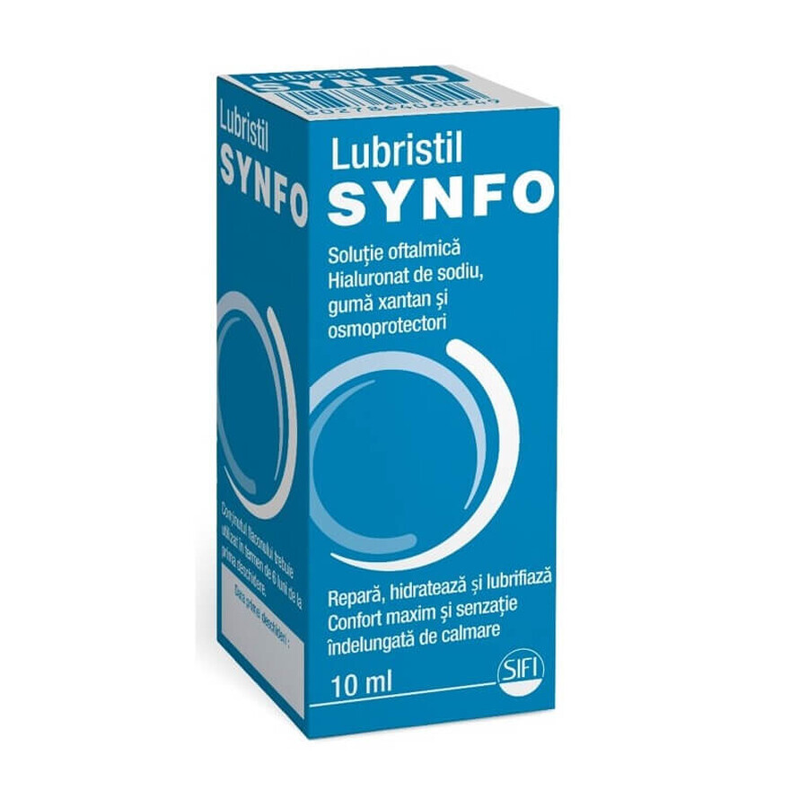 Lubristil Synfo solution ophtalmique, 10 ml, Sifi Évaluations