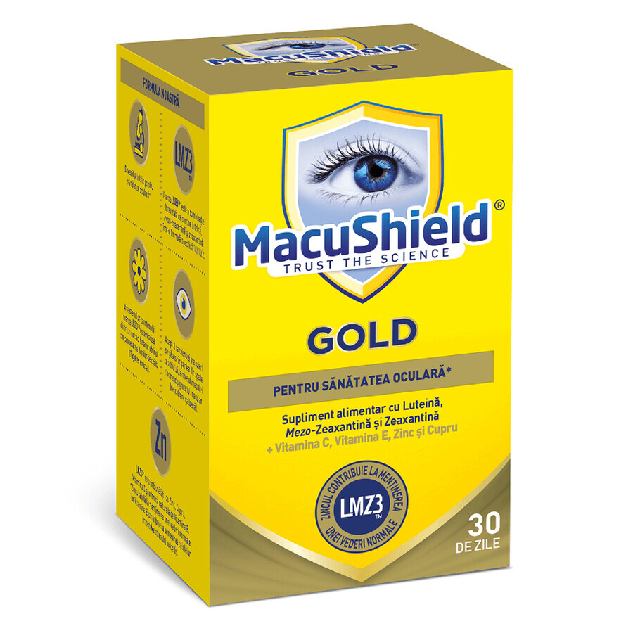 Macu Shield Gold, 90 capsule, Macu Vision recenzii
