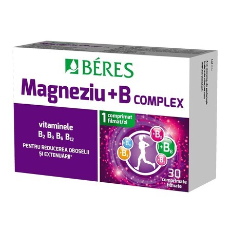 Magnesium + B-Komplex, 30 Filmtabletten, Beres Pharmaceuticals Co