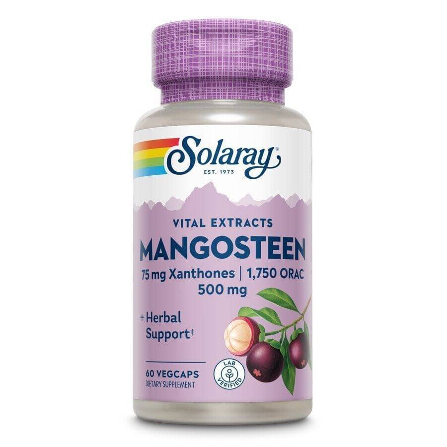 Mangostano 500mg Solaray, 60 capsule, Secom