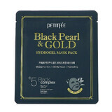 Hydrogel-Gesichtsmaske mit schwarzem Perlenpulver und Gold, 32 g, Petitfee