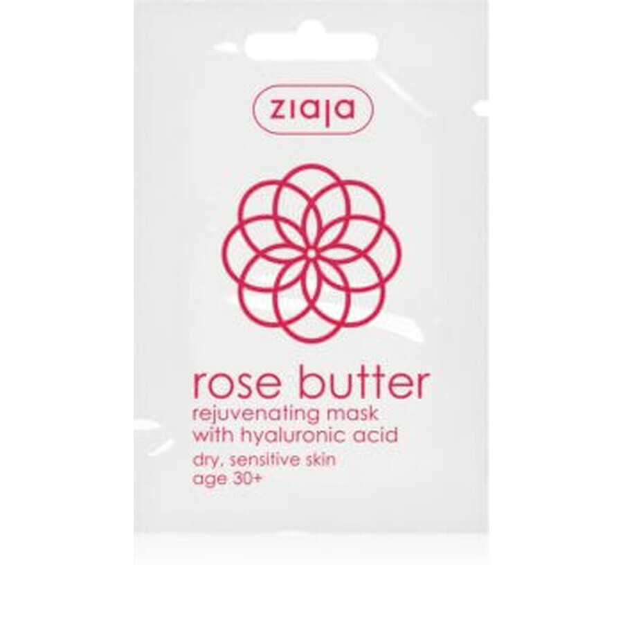 Maschera viso al burro di rose, 7 ml, Ziaja