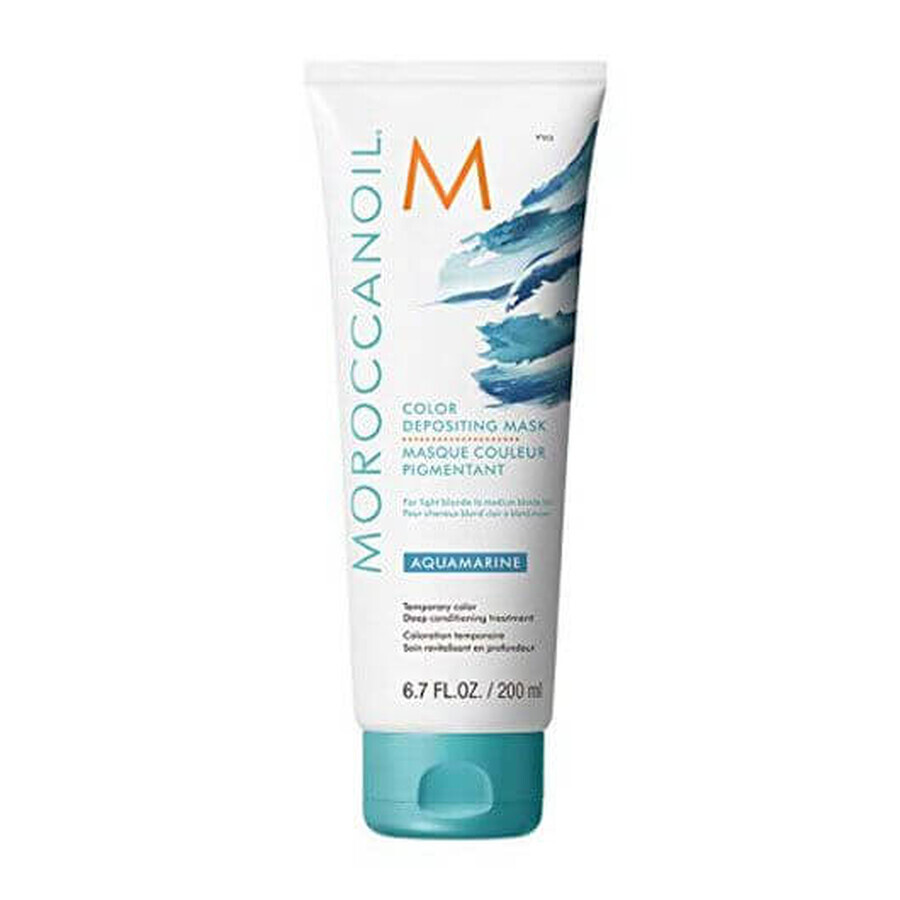 Aquamarin tönende Haarmaske, 200 ml, Moroccanoil