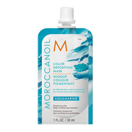 Maschera per capelli colorante acquamarina, 30 ml, Moroccanoil