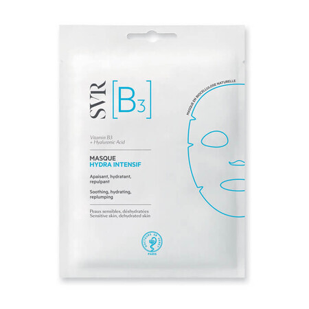 Masque Hydra-Intensif avec Vitamine B3 + Acide Hyaluronique, 12 ml, Svr