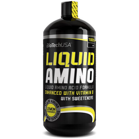 Amino Liquid Nitron cu aroma de lamaie, 1000 ml, Biotech USA