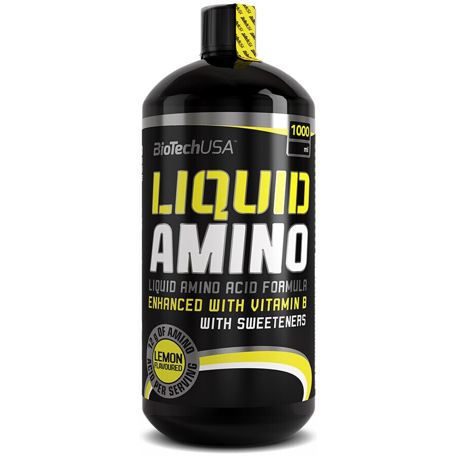 Amino Liquid Nitron avec arôme de citron, 1000 ml, Biotech USA