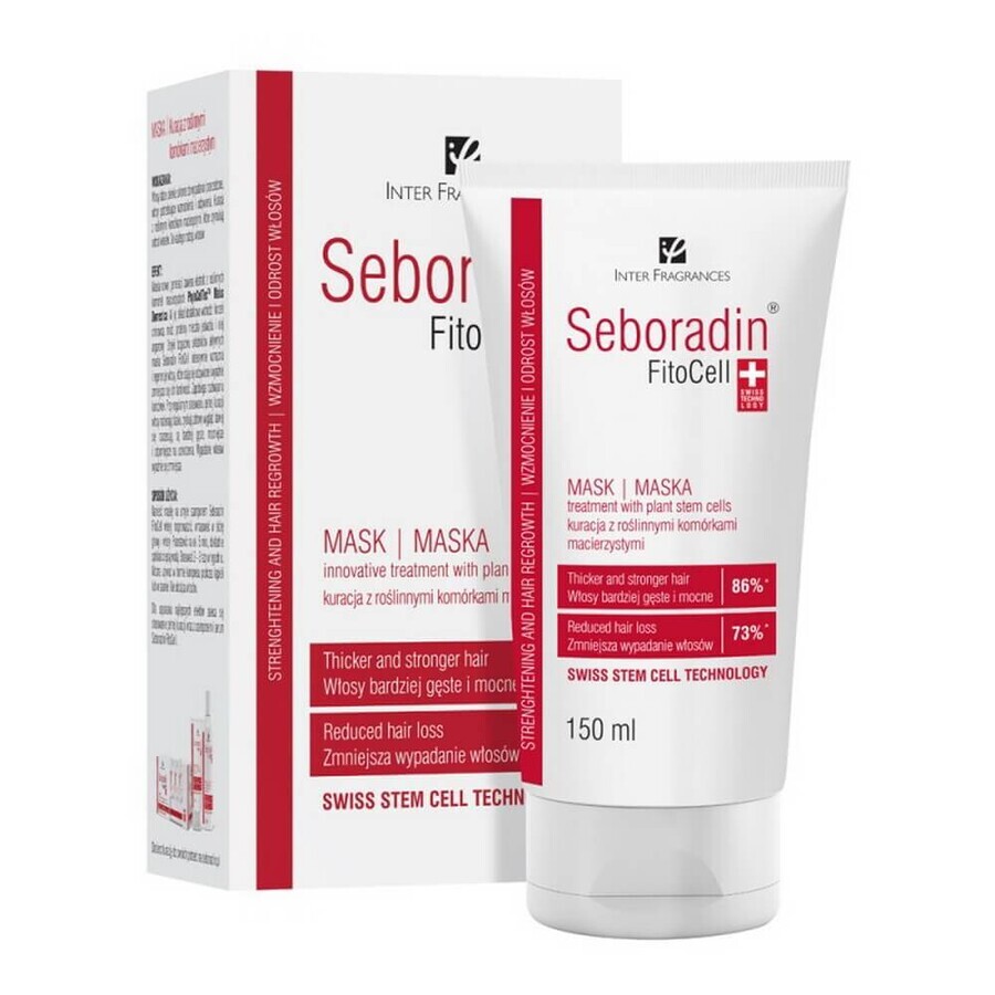 Maske für schwaches, zum Ausfallen neigendes Haar Seboradin Fitocell, 150 ml, Lara