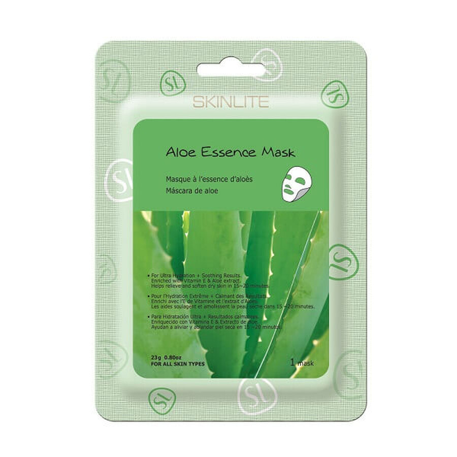 Ultra-Feuchtigkeitsserviettenmaske mit Aloe Vera und Vitamin E, 23 g, Skinlite