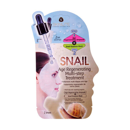 Masque de traitement anti-âge en 2 étapes à l'extrait d'escargot, Skinlite