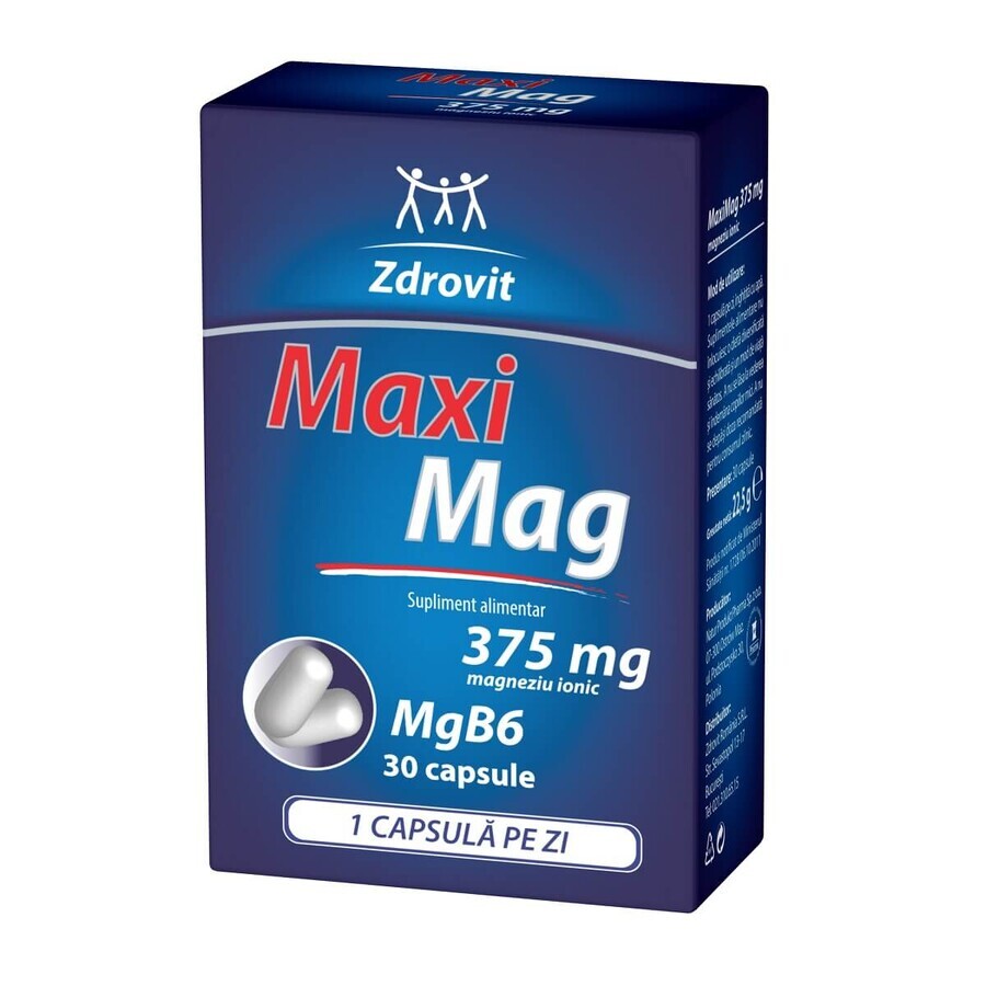 MaxiMag, 375 mg, 30 gélules, Zdrovit Évaluations