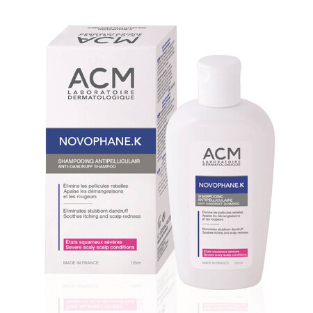 Shampooing antipelliculaire Novophane K, 125 ml, Acm