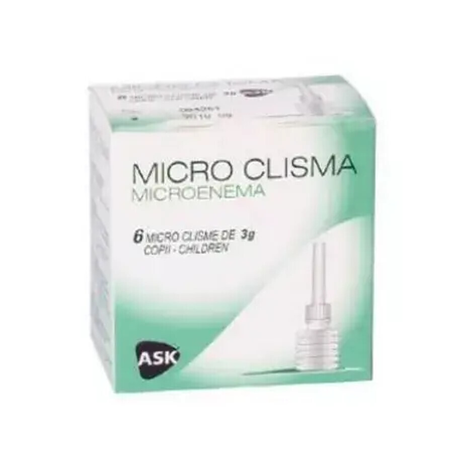 Micro Clistere Microclisma per bambini, 6 fiale, Amc Pharma Solutions