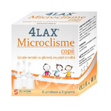 Microclisme enfants 4Lax, 6 unidoses x 3 g, Solacium Pharma