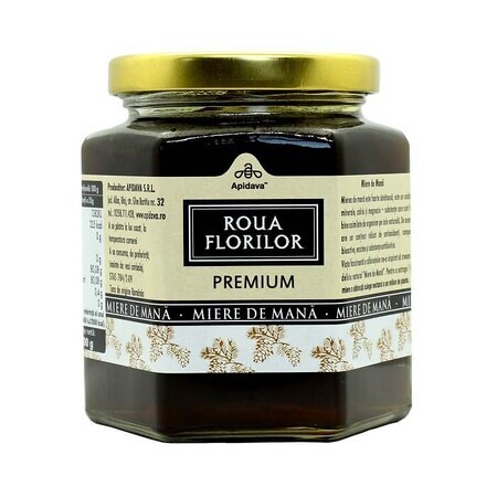 Miel de rosée de fleurs fait à la main, 500 g, Apidava