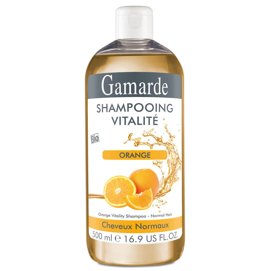 Shampooing revitalisant naturel bio à l'orange, 500 ml, Gamarde