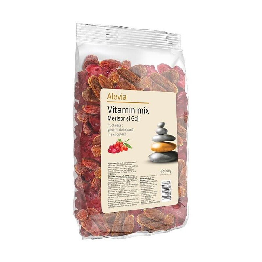 Miscela di mirtilli rossi e goji, 500 g, Alevia