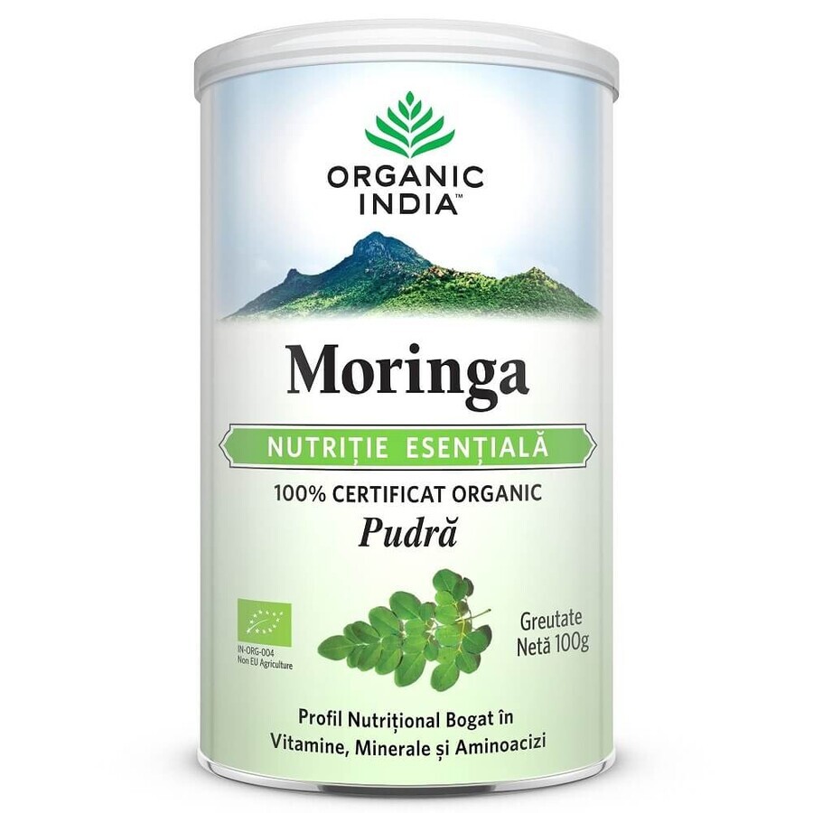 Moringa, Essentielle Ernährung, 100g, Bio Indien