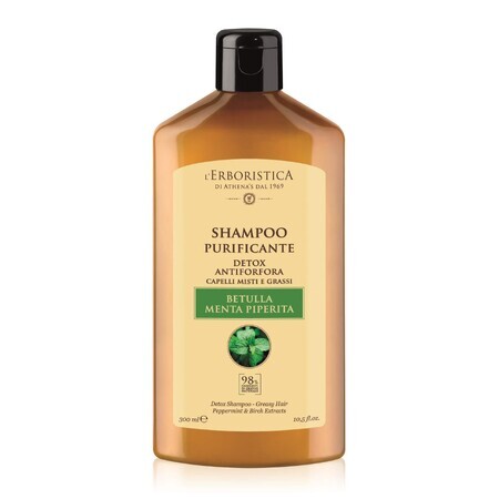 Shampoo mit Birkenextrakt und Minze, 300 ml, L'Erboristica