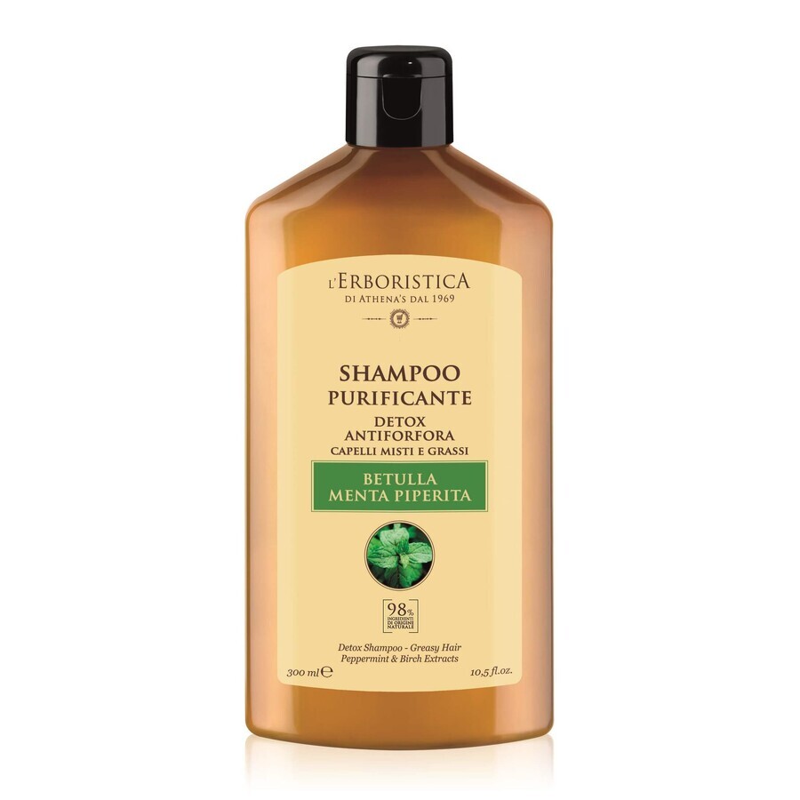 Shampoo mit Birkenextrakt und Minze, 300 ml, L'Erboristica