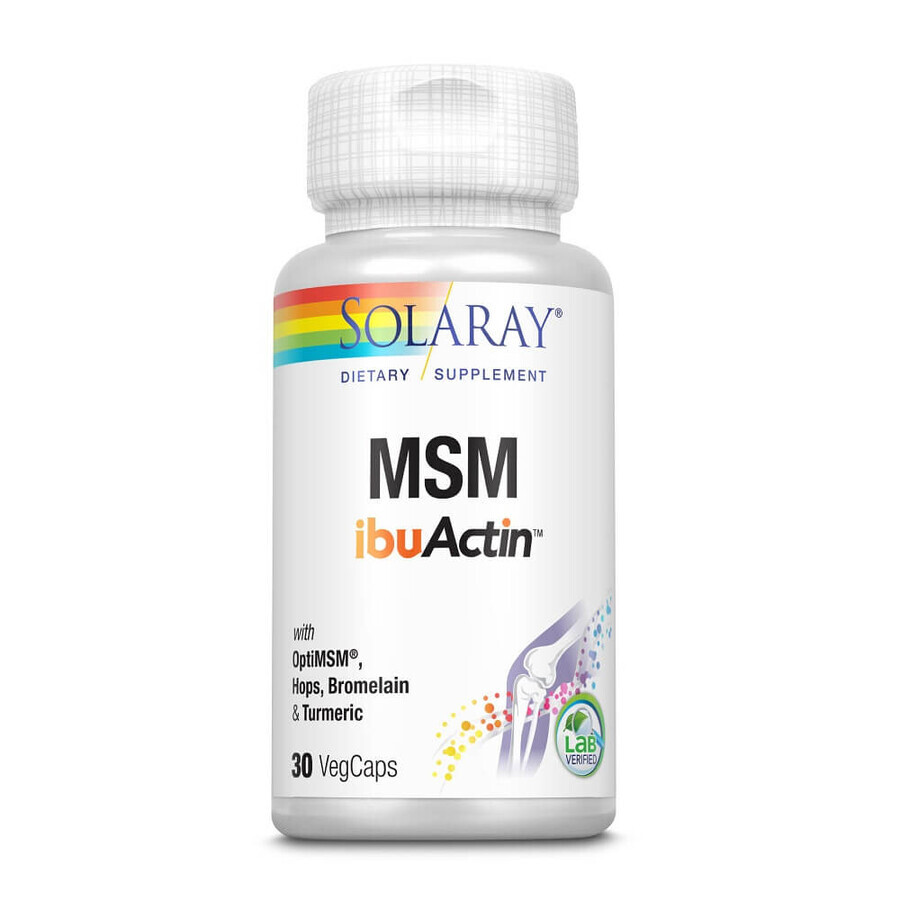 MSM ibuActin Solaray, 30 capsules, Secom
