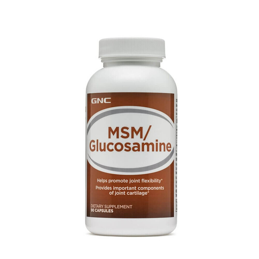 MSM e Glucosamina 500 mg (156012), 90 capsule, GNC