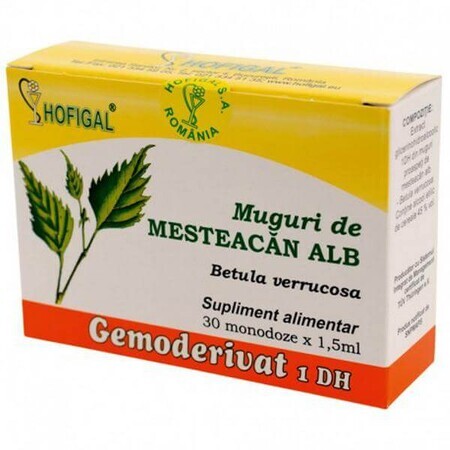 Bourgeons de Mesteacan blanc Gemoderivat, 30 doses, Hofigal