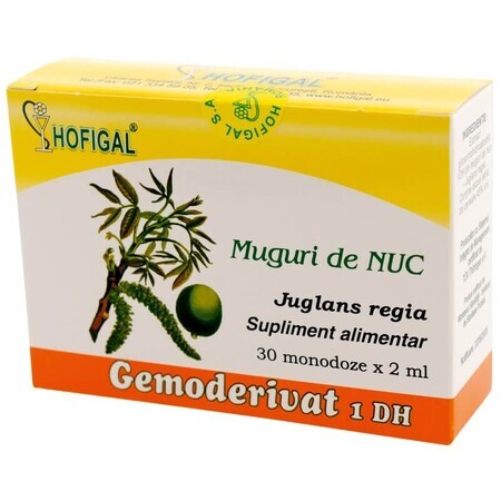 Bourgeons de Nucus Gemoderivat, 30 doses uniques, Hofigal