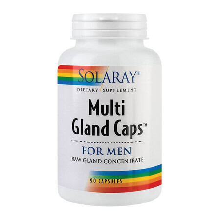 Multi Gland Caps for Men Solaray, 90 gélules, Secom